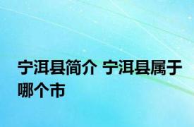 宁洱县简介 宁洱县属于哪个市