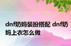 dnf奶妈装扮搭配 dnf奶妈上衣怎么做