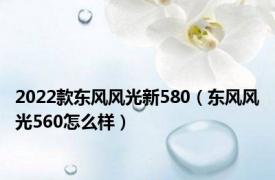 2022款东风风光新580（东风风光560怎么样）