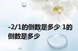 -2/1的倒数是多少 1的倒数是多少