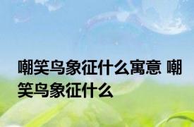 嘲笑鸟象征什么寓意 嘲笑鸟象征什么