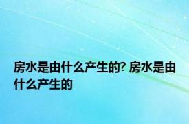 房水是由什么产生的? 房水是由什么产生的