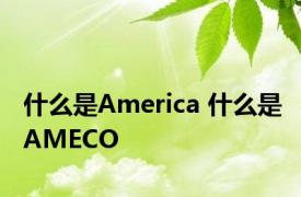 什么是America 什么是AMECO