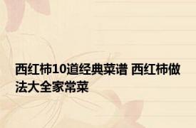 西红柿10道经典菜谱 西红柿做法大全家常菜