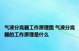 气液分离器工作原理图 气液分离器的工作原理是什么