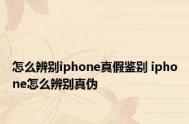 怎么辨别iphone真假鉴别 iphone怎么辨别真伪