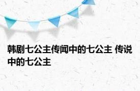 韩剧七公主传闻中的七公主 传说中的七公主 