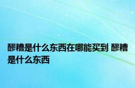 醪糟是什么东西在哪能买到 醪糟是什么东西