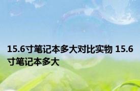 15.6寸笔记本多大对比实物 15.6寸笔记本多大