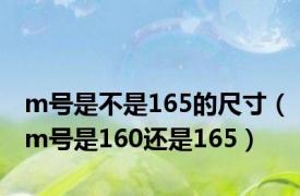 m号是不是165的尺寸（m号是160还是165）