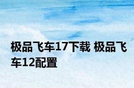 极品飞车17下载 极品飞车12配置 