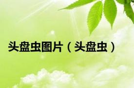 头盘虫图片（头盘虫）