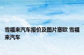 雪福来汽车报价及图片塞欧 雪福来汽车 