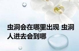 虫洞会在哪里出现 虫洞人进去会到哪