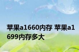 苹果a1660内存 苹果a1699内存多大