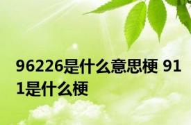 96226是什么意思梗 911是什么梗