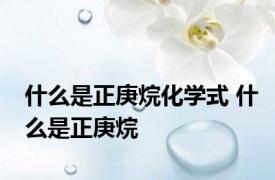 什么是正庚烷化学式 什么是正庚烷