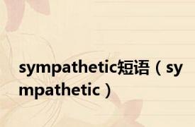 sympathetic短语（sympathetic）