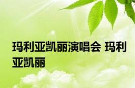 玛利亚凯丽演唱会 玛利亚凯丽 