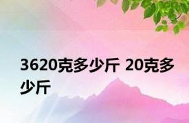 3620克多少斤 20克多少斤