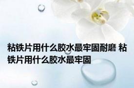 粘铁片用什么胶水最牢固耐磨 粘铁片用什么胶水最牢固