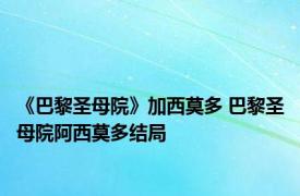 《巴黎圣母院》加西莫多 巴黎圣母院阿西莫多结局