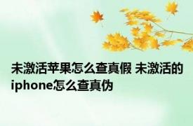 未激活苹果怎么查真假 未激活的iphone怎么查真伪