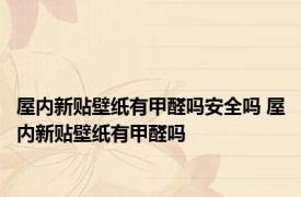 屋内新贴壁纸有甲醛吗安全吗 屋内新贴壁纸有甲醛吗