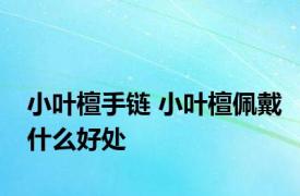 小叶檀手链 小叶檀佩戴什么好处