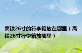 高铁26寸的行李箱放在哪里（高铁26寸行李箱放哪里）