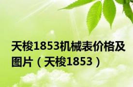 天梭1853机械表价格及图片（天梭1853）