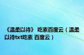 《温柔以待》 吃素百度云（温柔以待txt吃素 百度云）