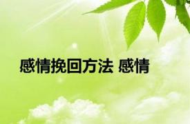 感情挽回方法 感情 