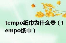 tempo纸巾为什么贵（tempo纸巾）