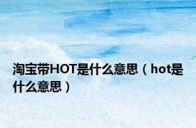 淘宝带HOT是什么意思（hot是什么意思）