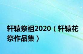 轩辕祭祖2020（轩辕花祭作品集）