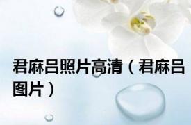 君麻吕照片高清（君麻吕图片）