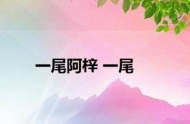 一尾阿梓 一尾 