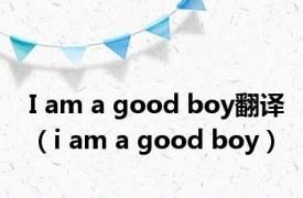 I am a good boy翻译（i am a good boy）