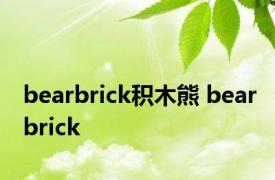 bearbrick积木熊 bearbrick 