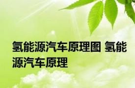 氢能源汽车原理图 氢能源汽车原理 