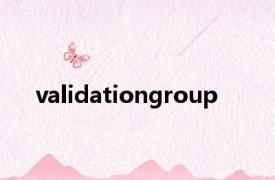 validationgroup