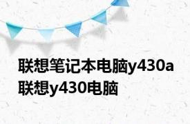 联想笔记本电脑y430a 联想y430电脑 