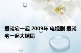 爱就宅一起 2009年 电视剧 爱就宅一起大结局 