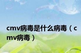 cmv病毒是什么病毒（cmv病毒）