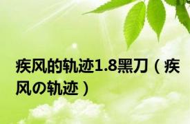 疾风的轨迹1.8黑刀（疾风の轨迹）