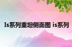 Is系列重坦侧面图 is系列 