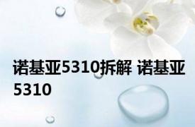 诺基亚5310拆解 诺基亚5310 