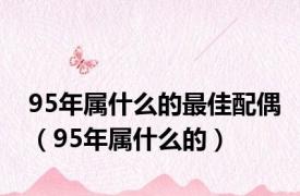 95年属什么的最佳配偶（95年属什么的）