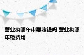 营业执照年审要收钱吗 营业执照年检费用 